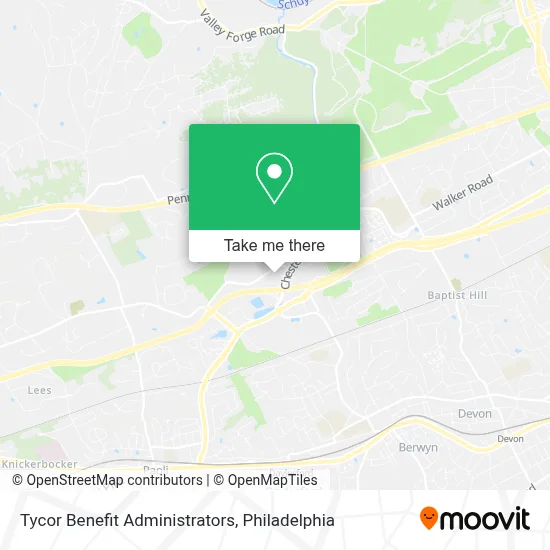 Tycor Benefit Administrators map