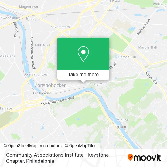 Community Associations Institute - Keystone Chapter map