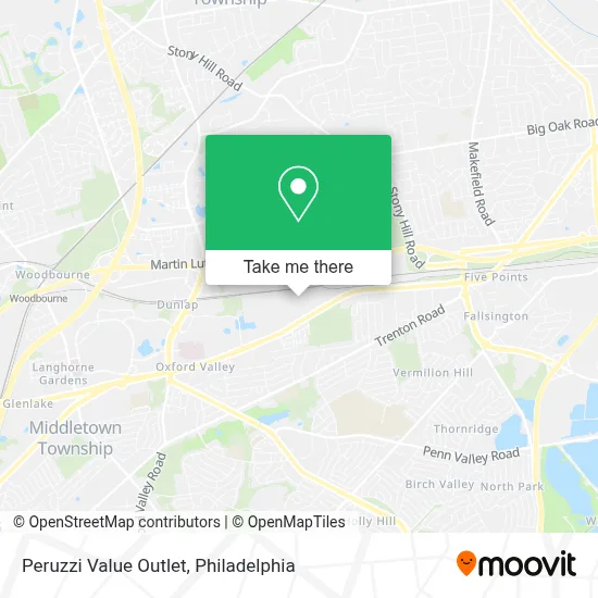 Peruzzi Value Outlet map