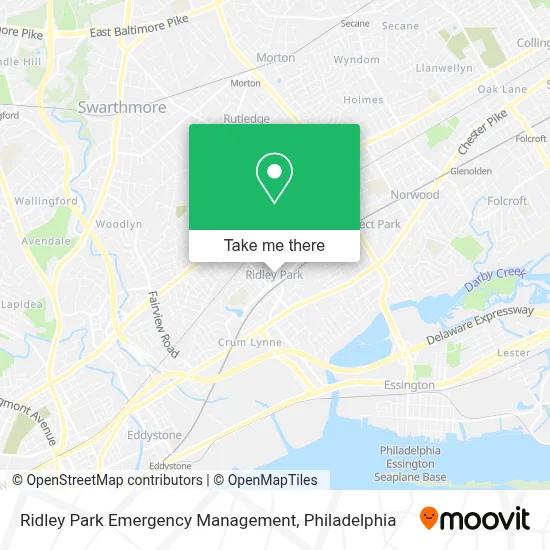 Ridley Park Emergency Management map