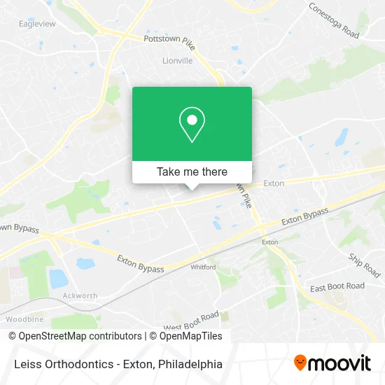 Leiss Orthodontics - Exton map