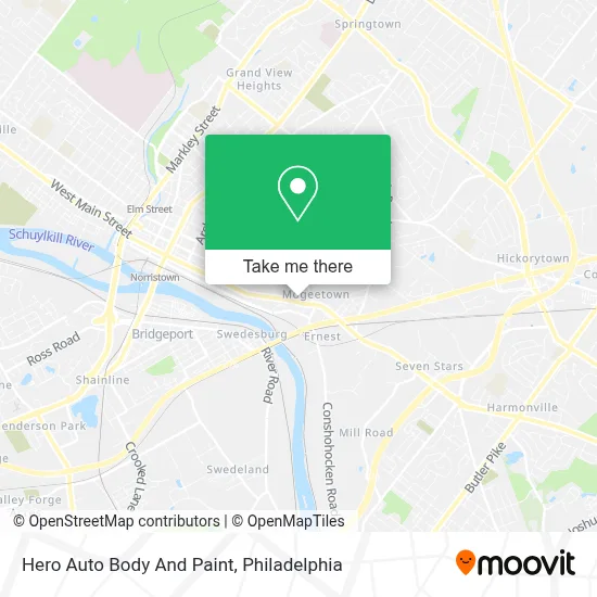 Hero Auto Body And Paint map