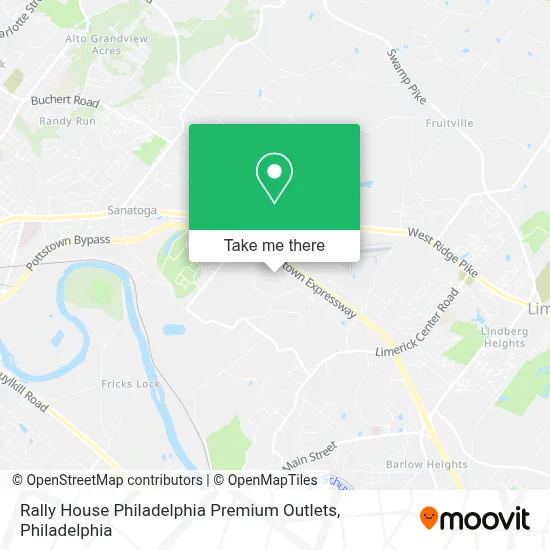 Rally House Philadelphia Premium Outlets map