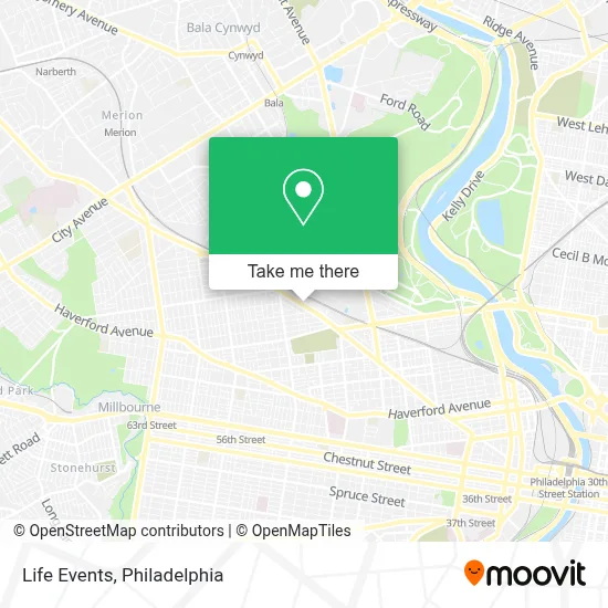 Life Events map