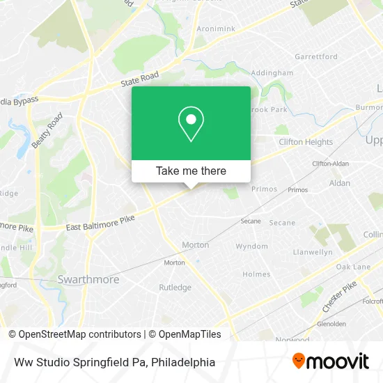 Ww Studio Springfield Pa map