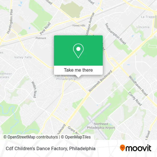 Cdf Children's Dance Factory map