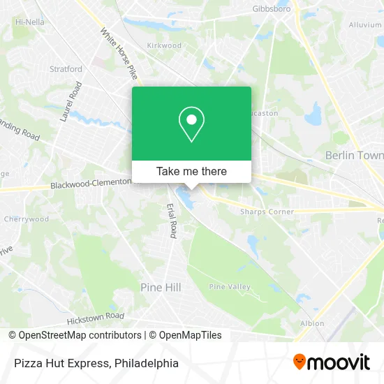 Pizza Hut Express map