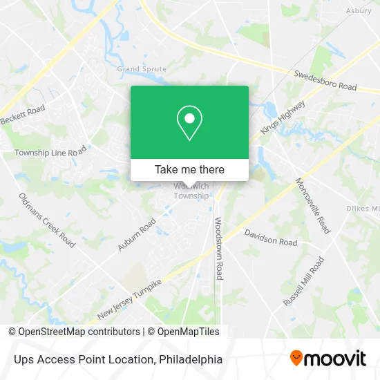 Ups Access Point Location map