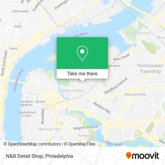 N&B Detail Shop map