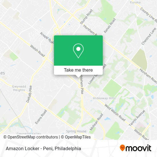 Amazon Locker - Peni map
