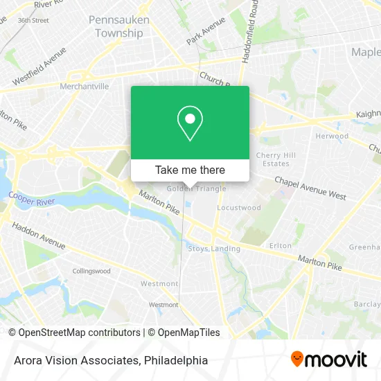 Arora Vision Associates map