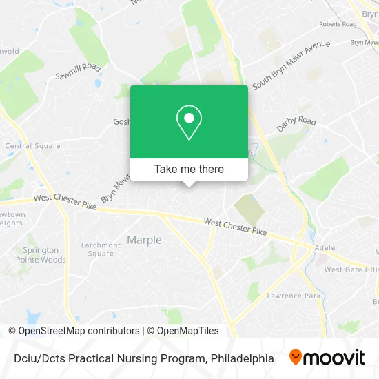 Dciu / Dcts Practical Nursing Program map