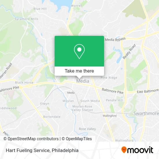 Hart Fueling Service map