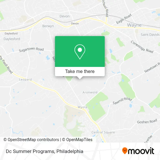 Dc Summer Programs map