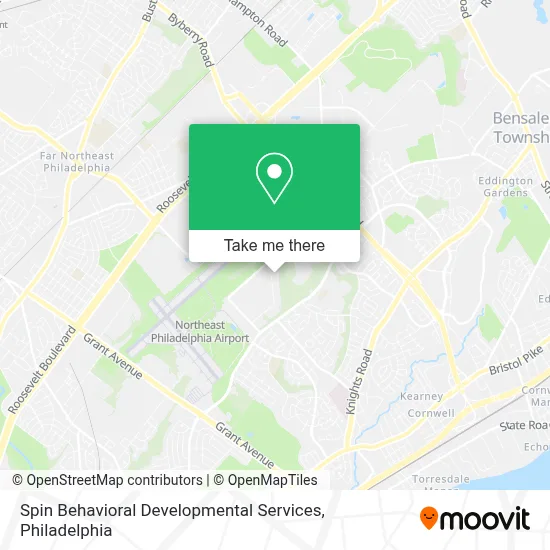 Spin Behavioral Developmental Services map