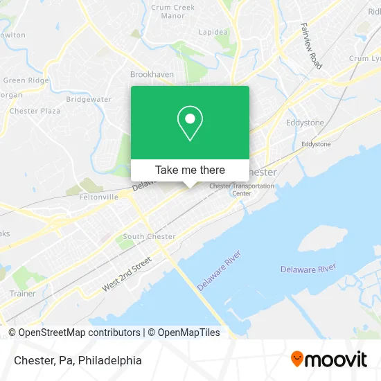 Chester, Pa map