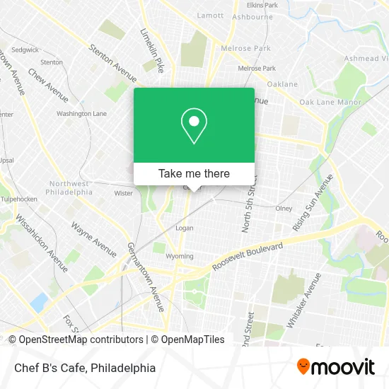 Chef B's Cafe map