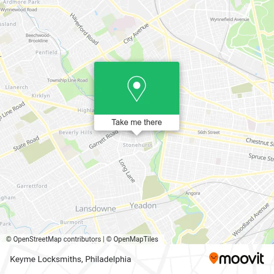 Keyme Locksmiths map