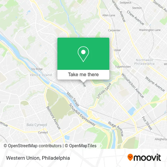 Western Union map