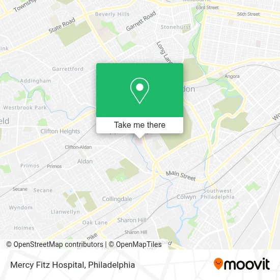 Mercy Fitz Hospital map