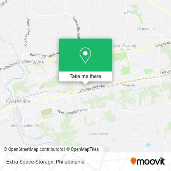 Extra Space Storage map