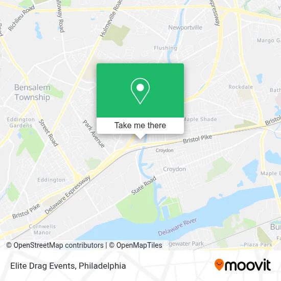 Elite Drag Events map