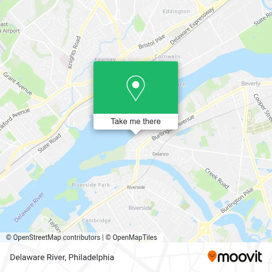 Delaware River map