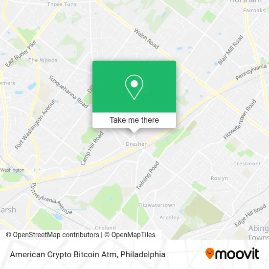 American Crypto Bitcoin Atm map