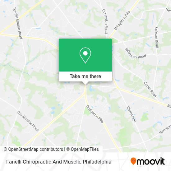 Fanelli Chiropractic And Muscle map