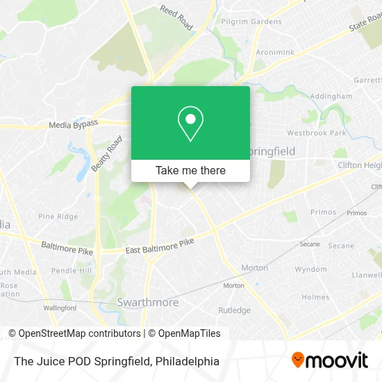 The Juice POD Springfield map