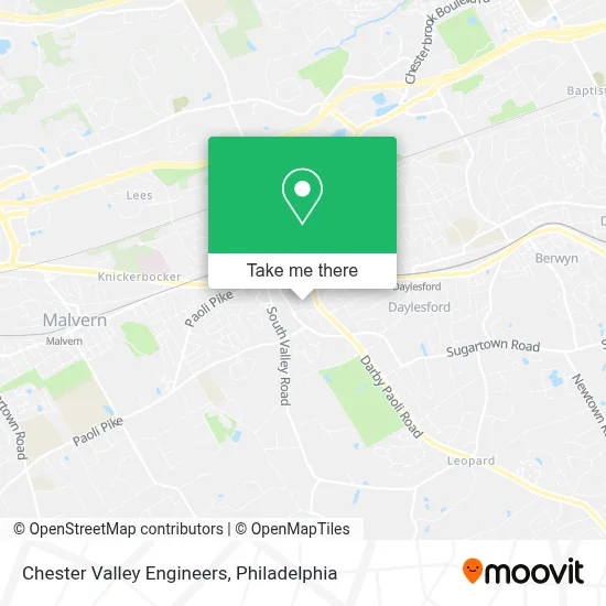 Chester Valley Engineers map