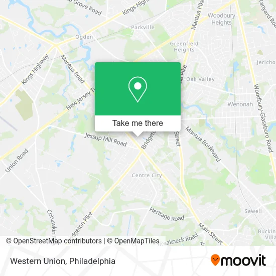 Western Union map