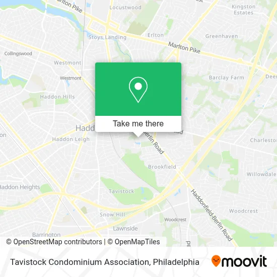 Tavistock Condominium Association map