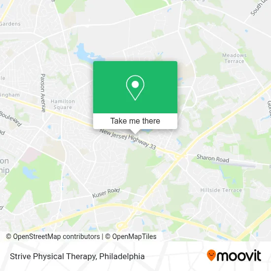Strive Physical Therapy map