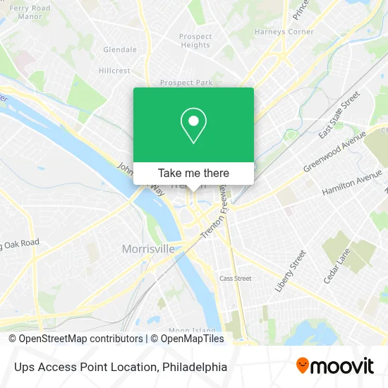 Ups Access Point Location map