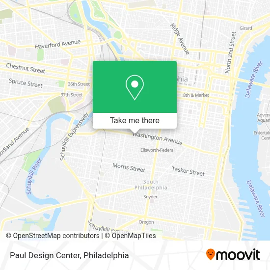 Paul Design Center map
