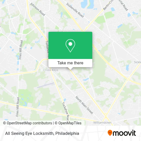 All Seeing Eye Locksmith map