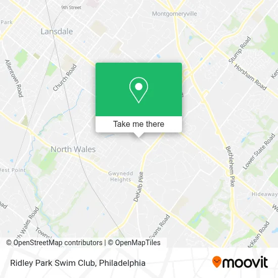 Ridley Park Swim Club map