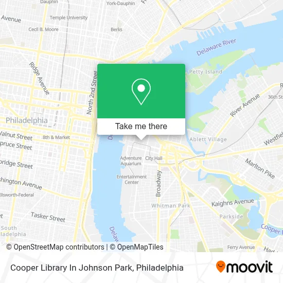 Cooper Library In Johnson Park map