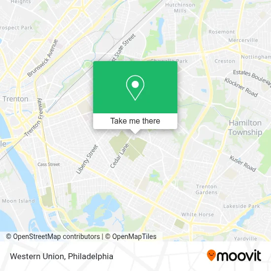 Western Union map