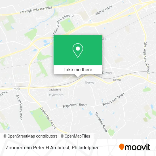 Zimmerman Peter H Architect map