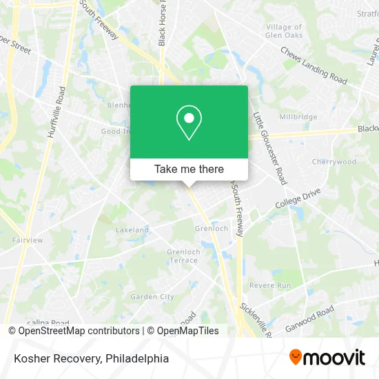 Kosher Recovery map