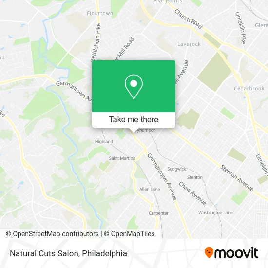 Natural Cuts Salon map