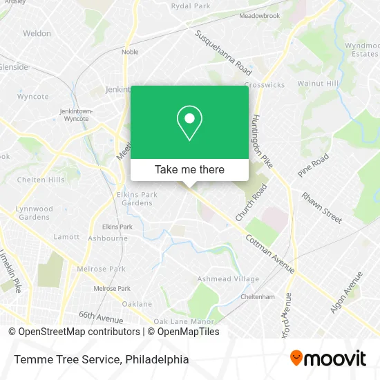 Temme Tree Service map