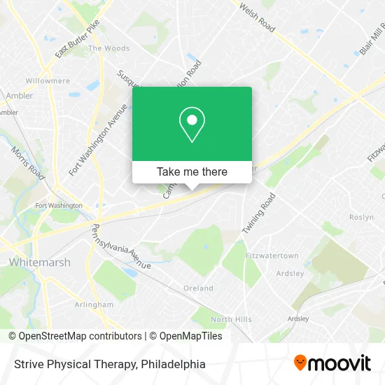 Strive Physical Therapy map