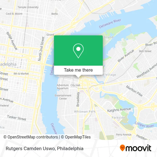 Rutgers Camden Uswo map
