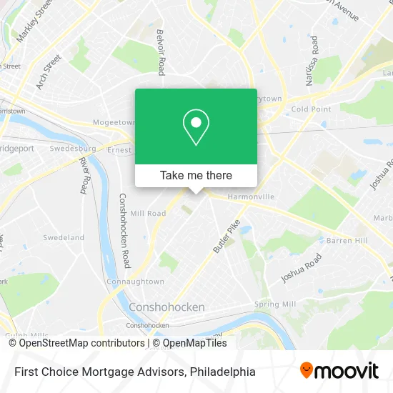 First Choice Mortgage Advisors map