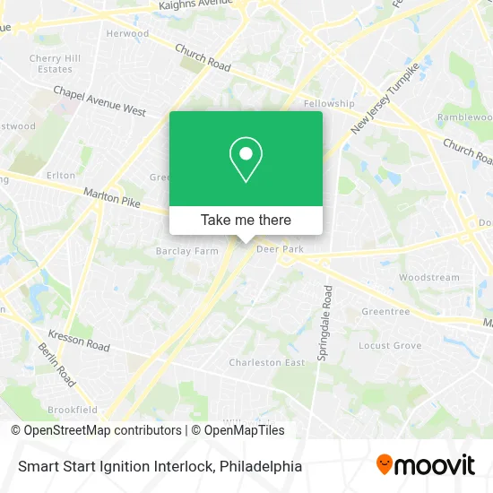 Smart Start Ignition Interlock map