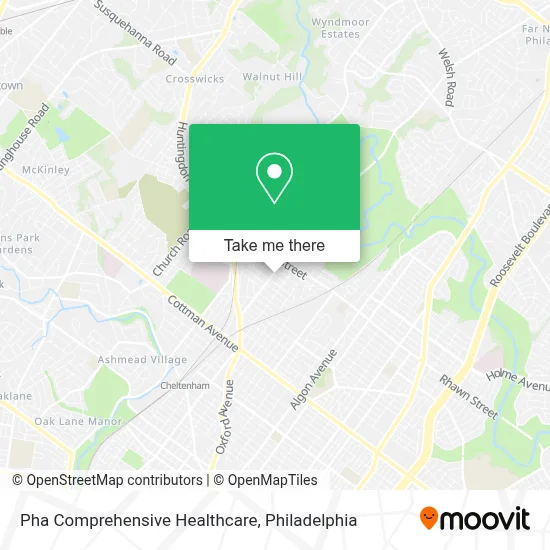 Pha Comprehensive Healthcare map