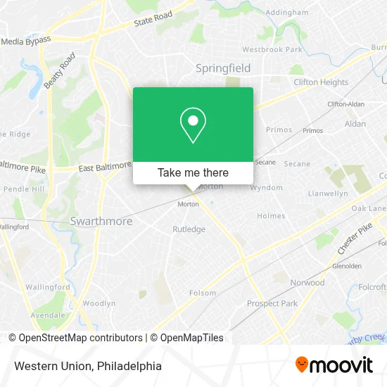 Western Union map